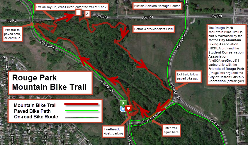 Rouge Park Trail Map